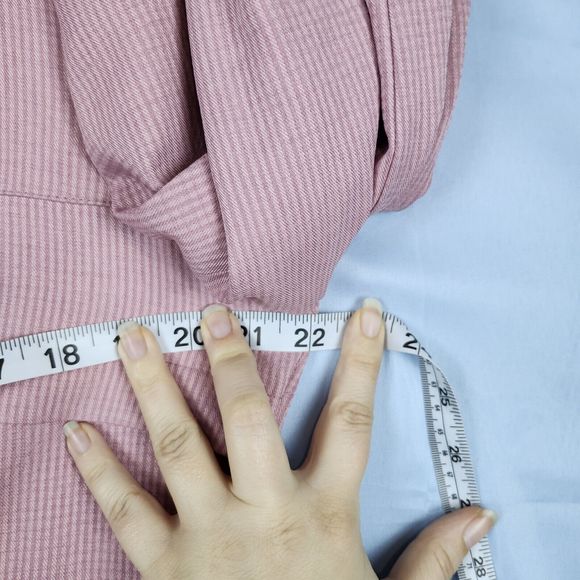 AGIBA Button Front Abaya Jilbab Trench Coat Duster Dusty Rose Satin Lined EU 48 - Picture 9 of 16